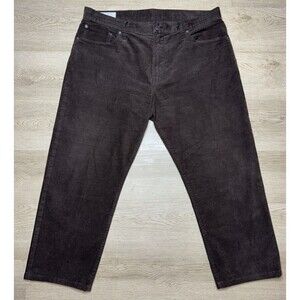 GAP Mens 38 x 30 Brown Corduroy Pockets Straight Fit Leg Pants Trousers Cords